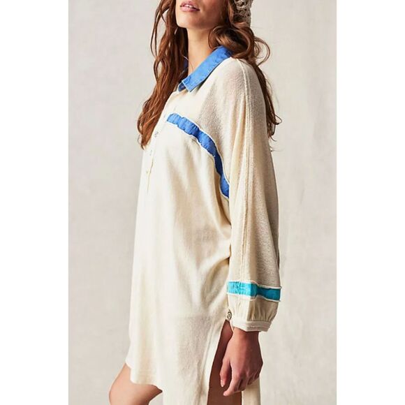 Free People We The Free - Beach Prep Tee - Medium - Picture 2 of 9